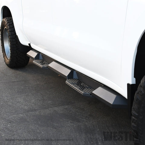 Westin 2019 Chevrolet Silverado/Sierra 1500 Crew Cab Xtreme Nerf Step Bars - Textured Black - 56-24135