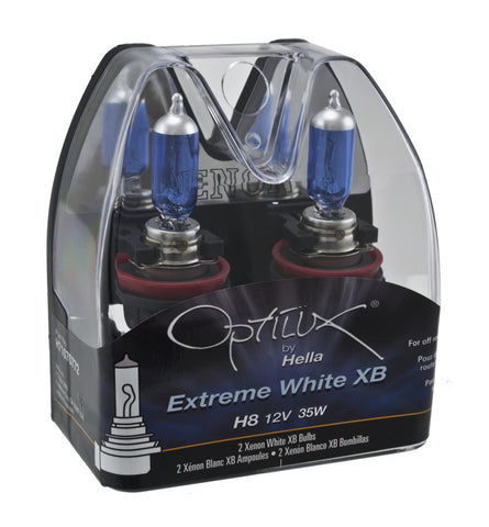 Hella Optilux H8 12V/35W XB Xenon White Bulb (pair) - H71071372