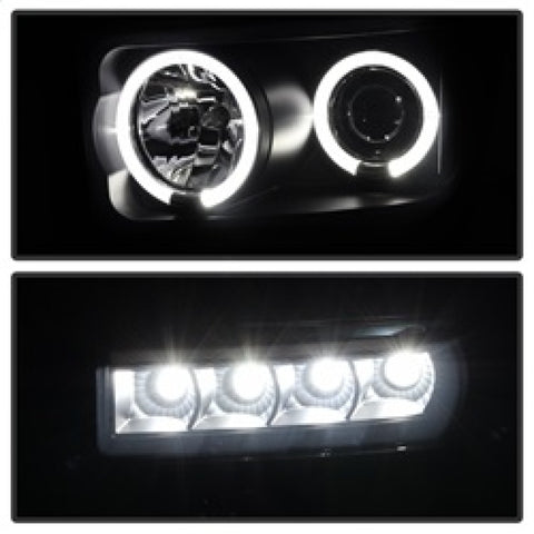 Spyder Ford F250/350 08-10 Projector Headlights LED Halo LED Blk Smke PRO-YD-FS08-HL-BSM - 5078490