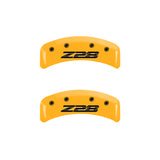 MGP 4 Caliper Covers Engraved Front Camaro Rear Z28 Yellow Finish Black Char 1997 Chevy Camaro - 14026SZ84YL