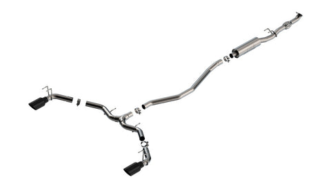 Borla 2023 Integra/22-23 Civic Si 1.5L 4 CYL. MT FWD 4DR 2.50in S-Type Catback Exhaust Black Chrome - 140922BC