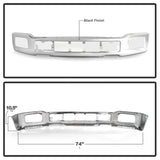 Spyder 18-20 Ford F150 XLT/Lariat w/ Fog Lights Hole Front Bumper - Chrome (FB-FF15018X-FOG-C) - 9948435