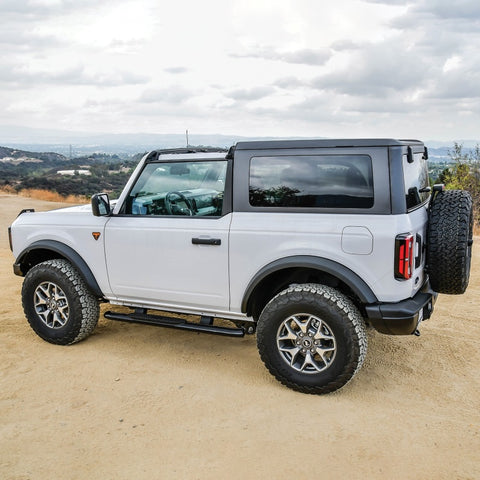 Westin 21-22 Ford Bronco (2-Door) PRO TRAXX 4 Oval Nerf Step Bars - Textured Black - 21-24185