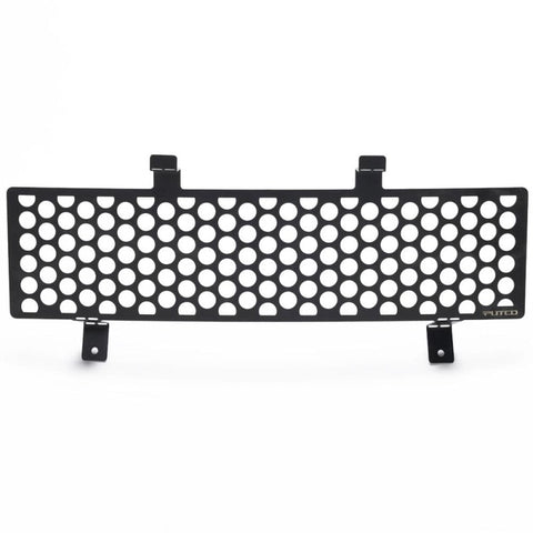 Putco 11-16 Ford SuperDuty - Stainless Steel Black Punch Design Bumper Grille Inserts - 88165