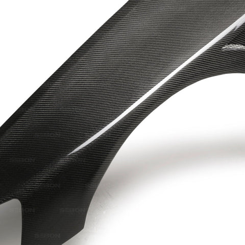 Seibon 03-07 Mitsubishi Evo 8 & IX 10mm Wider Carbon Fiber Fenders - FF0305MITEVO8