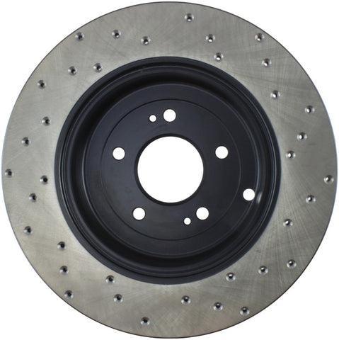 StopTech Power Slot 10-13 Hyundai Genesis Coupe Track & R-Spec Rear Right Drilled Rotor - 128.51035R