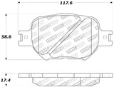 StopTech Performance 05-08 Scion tC/ 01-05 Celica GT/ 00-05 Celica GT-S Front Brake Pads - 309.08170