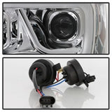 Spyder Dodge Ram 1500 06-08 V2 Projector Headlights - Light Bar DRL - Chrome (PRO-YD-DR06V2-LB-C) - 5085290