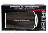 Spectre Adjustable Conical Air Filter 9-1/2in. Tall (Fits 3in. / 3-1/2in. / 4in. Tubes) - Black - 9731