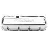 Edelbrock Valve Cover Signature Series Chevrolet 1965 and Later 396-502 V8 Chrome - 4680