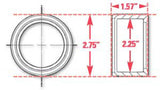 SPC Performance Weld-In Ring Kit 2.25 in. ID - 15525