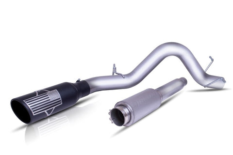 Gibson 14-18 GMC Sierra 1500 SLT 6.2L 4in Patriot Series Cat-Back Single Exhaust - Stainless - 70-0015