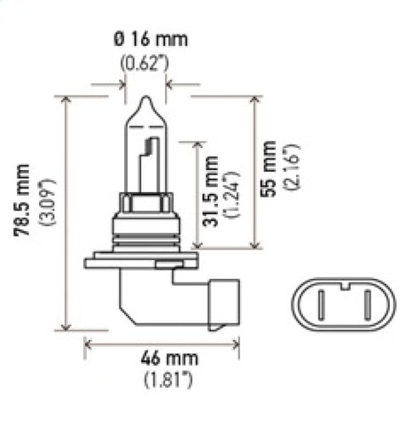 Hella 9005 12V 65W Xen White Bulb (Pair) - H71071402