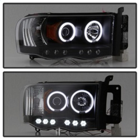 Spyder Dodge Ram 1500 02-05 03-05 Projector Headlights CCFL Halo LED Blk PRO-YD-DR02-CCFL-BK - 5009951