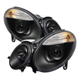 Spyder Mercedes Benz E-Class 07-09 Projector Headlights Halogen Model Only - Blk PRO-YD-MBW21107-BK - 5042217