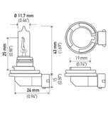 Hella Bulb H9 12V 65W XEN YLW - H71071092