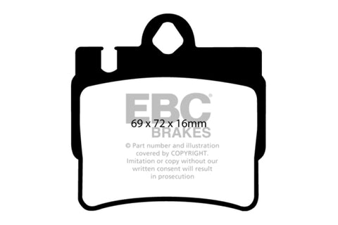 EBC 01-02 Mercedes-Benz CL55 AMG 5.5 Yellowstuff Rear Brake Pads - DP41364R