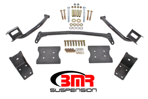 BMR 79-04 Fox Mustang Torque Box Reinforcement Plate Kit(TBR005H And TBR003H) - Black Hammertone - TBR004H