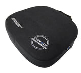 NRG Racing Seat Cushion - One Piece Memory Foam Nylon Black w/ White Stitching - SC-WHD01