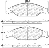 StopTech Performance Brake Pads - 309.08040