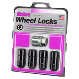 McGard Wheel Lock Nut Set - 4pk. (Cone Seat) M14X2.0 / 13/16 Hex / 2.25in. Length - Black - 24208