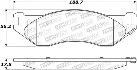 StopTech Street Select Brake Pads - 305.08970