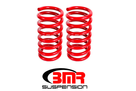 BMR 15-17 S550 Mustang Rear Drag Version Lowering Springs - Red - SP088R