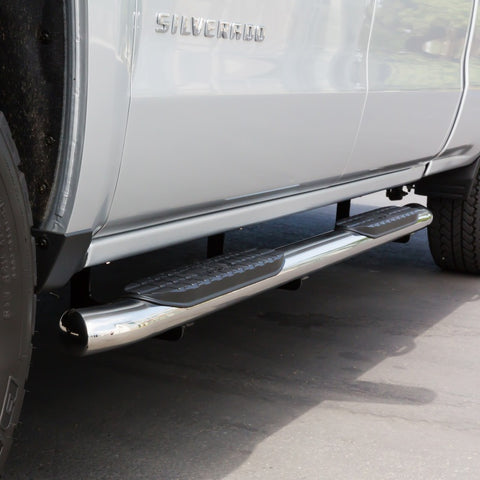 Westin 2014-2018 Chevy Silverado 1500 Crew Cab PRO TRAXX 5 Oval Nerf Step Bars - SS - 21-53720