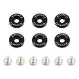 Mishimoto Large Fender Washer Kit (6pcs) - Black - MMFW-LG-6BK