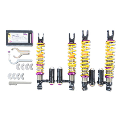 KW Coilover Kit V4 2011+ Lamborghini Aventador Incl. Roadster w/o Electronic Dampers - 3A711007