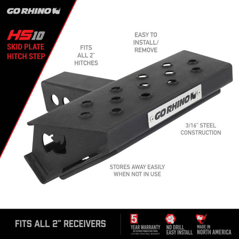 Go Rhino HS-10 Hitch Skid Step - HS1012T