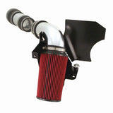 Spectre 99-03 Ford SD V10-6.8L F/I Air Intake Kit - Clear Anodized w/Red Filter - 9921