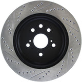 StopTech Slotted & Drilled Sport Brake Rotor Left Rear 13-14 Lexus GS300/350/400/430 - 127.44189L