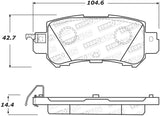 StopTech Street Brake Pads - Front - 308.16240