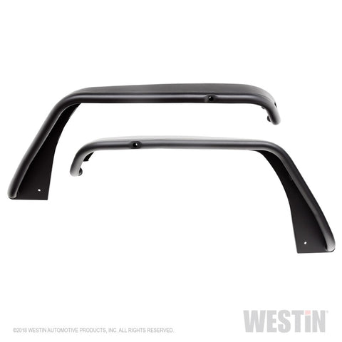 Westin 18-20 Jeep Wrangler JL / 20 Gladiator Tube Fenders - Front - Textured Black - 62-1025