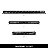 Go Rhino Xplor Blackout Series Dbl Row LED Light Bar (Side/Track Mount) 40in. - Blk - 754004011CDS