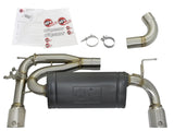 aFe MACHForce XP Exhausts Axle-Back 12-15 BMW 335i 3.0T (SS w/Polished Tips) - 49-36336-P