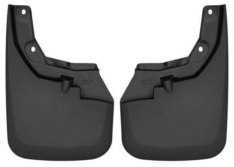 Husky Liners 16-22 Toyota Tacoma w/ OE Fender Flares Custom Molded Front Mud Guards - Black - 56941