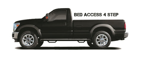 N-Fab Nerf Step 15-17 Ford F-150 SuperCrew 5.5ft Bed - Tex. Black - W2W - 3in - F1596CC-TX