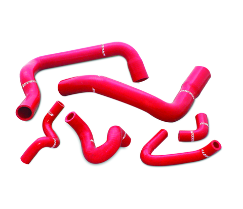 Mishimoto 86-93 Ford Mustang Red Silicone Hose Kit - MMHOSE-MUS-86RD