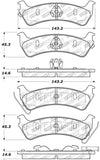 StopTech Sport Brake Pads w/Shims and Hardware - Rear - 309.06660