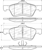 StopTech Street Brake Pads - 308.10472