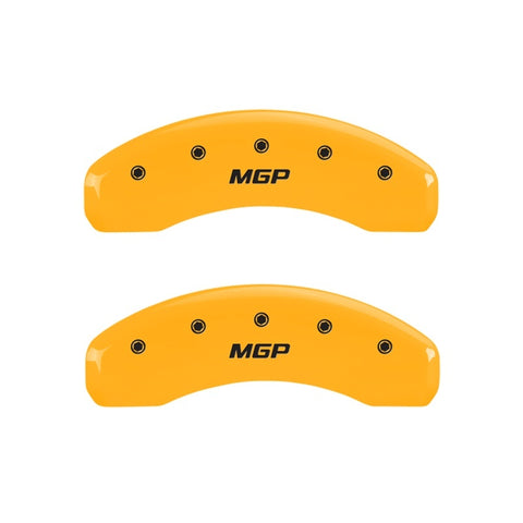 MGP Rear set 2 Caliper Covers Engraved Rear MGP Yellow finish black ch - 25049RMGPYL