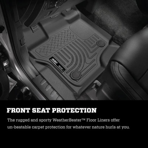 Husky Liners 2012.5 Ford SuperDuty/F-250/F-350 Regular Cab WeatherBeater Black Floor Liners - 18721