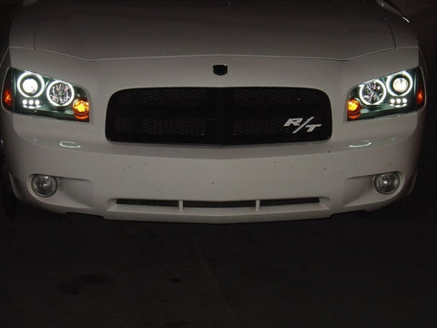 Spyder Dodge Charger 06-10 Projector Headlights Halogen Model CCFL Halo LED Blk PRO-YD-DCH05-CCFL-BK - 5009715