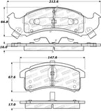 StopTech Street Brake Pads - Front - 308.05050