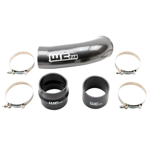 Wehrli 2020-2024 Chevrolet 6.6L L5P Duramax 4in Intake Pipe (Use w/OEM Air Box) - WCFab Grey - WCF100720-GRY