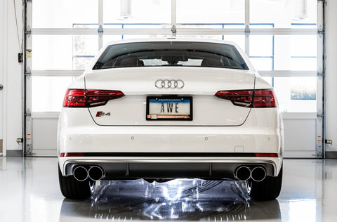 AWE Tuning Audi B9 S5 Sportback SwitchPath Exhaust - Non-Resonated (Silver 102mm Tips) - 3025-42042
