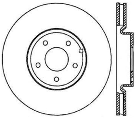 StopTech Power Slot 03-07 350z/ 03-04 G35 w/ Brembo SportStop CRYO Slotted Rear Left Rotor - 126.42079CSL