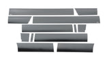 Putco 09-14 Ford F-150 Super Crew 6.5 Short Box - 7in Wide (12pcs) Black Platinum Rocker Panels - 9751417BP